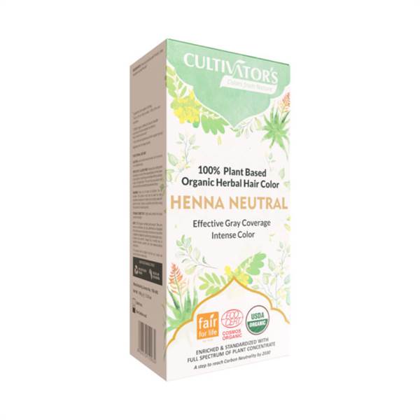 Cultivators Organic Herbal Hair Color, Henna Neutral